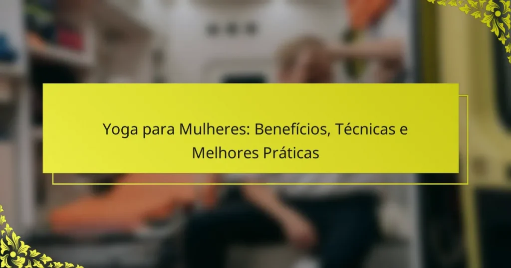 Yoga para Mulheres: Benefícios, Técnicas e Melhores Práticas